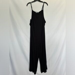 Culture Code Spaghetti Strap Black Jumpsuit